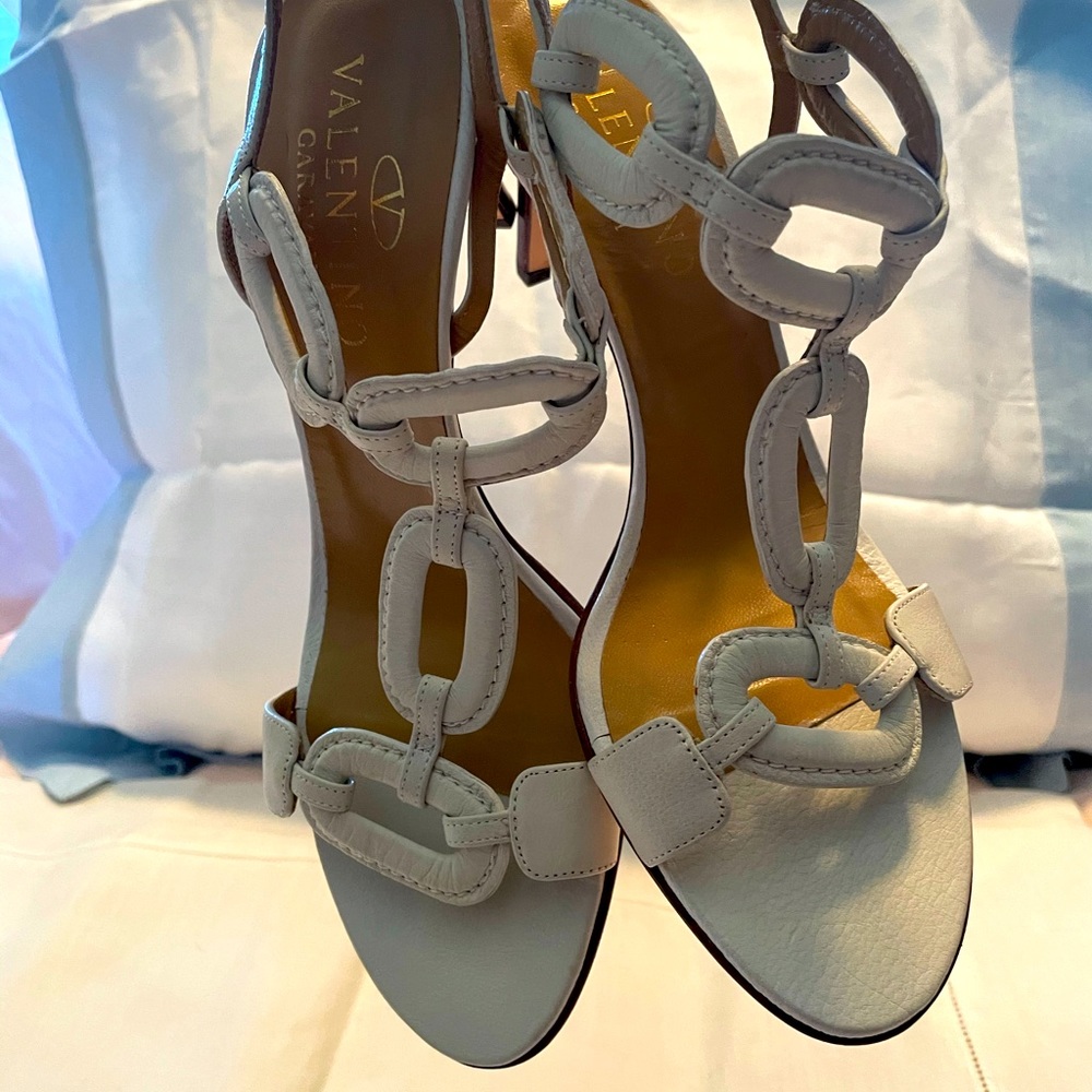 Valentino White heels